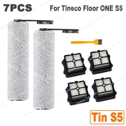 Fit For Tineco Floor ONE S5 / S5 Pro 2 / S5 Pro / S5 Blue, But Not For Tineco S5 Combo and S5 Steam Roller Brush and Filter