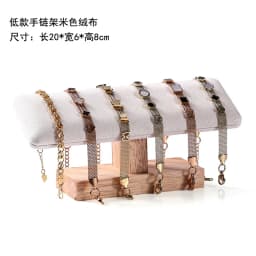 Wooden High-end Jewelry Display Rack Ring Storage Tray Necklace Bracelet Display Props Jewelry Display Tools