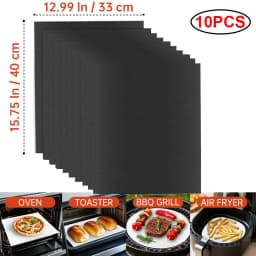 BBQ Grill Mat Non-stick Reusable Heat Resistant Extra Thick Pad Oven Liners Baking Mats Easy Clean Kitchen Outdoor Barbecue Tool