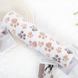 Soft Fluffy High Quality Pet Blanket Flannel Dog Sleep Blanket Paw Print Pattern Hamster Mat Warm Comfortable Cat Dog Blankets