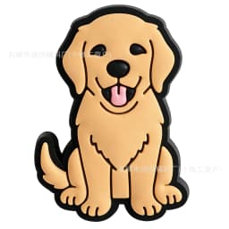 Cute New Dog Shoe Flower Hole Shoe Accessory Detachable PVC Soft Rubber Shoe Buckle Golden Retriever  Samoyed Shoes Charm