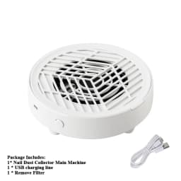 New Mini Nail Dust Collector Extractor Fan Professional USB Powerful Nail Vacuum Cleaner With Remove Paper Filter Nail Equipment