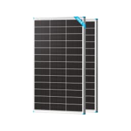 Renogy 100W Bifacial Solar Panel N-Type 16BB 25% High Efficiency Double-Sided PV Module for RV Camper Van Marine Boat Off-Grid Battery Charging