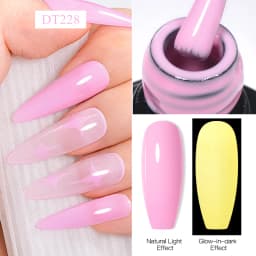 MEET ACROSS 7ml Orange Red Pink Gel Nail Polish Laser Sparkling Soak Off Semi Permanent Nail Art UV Gel Varnishes Spring Summer