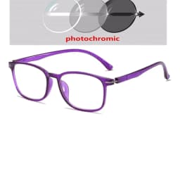 0 -0.5 -1.0 To -6.0 Women Men Square Myopia Glasses Finished Comfortable TR90 Student Prescription Glasses With Cylinder