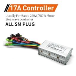 Ebike SineWave Three Mode Controller 24V-52V 17A 26A 30A 40A 45A TFT Display Throttle Hall Unlimited Motor 350W-2000W Moto