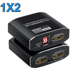 4K 60Hz HDMI Splitter 2/4-port HDMI 2.0 Splitter 1 in 4 out Splitter HDMI 2.0 4K/60Hz HDCP 2.2 for HDTV PS5 PS4 Pro Xbox Series