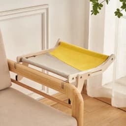 1pc Cat Window Hammock, Wooden Frame Hanging Cat Lounge Bed, Detachable Cat Basking Platform Window Seat Shelves
