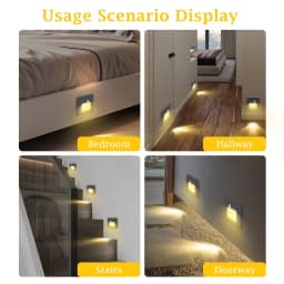 PIR Motion Detector Sensor Led Stair Light Infrared Human Body Induction Lamp Recessed Steps Ladder Staircase Bedroom Decoration