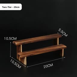 Pure Wood Display Stand Storage Rack Desktop Figurine Bubble Mat Doll Meat Green Plant Multi-layer Staircase Rack