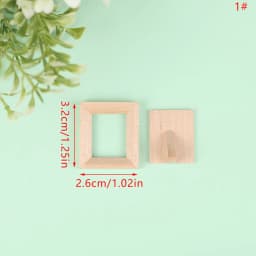 1Pc 1/12 Dollhouse Miniature Wood Photo Frame Simulation Furniture Model Accessories Doll House Decoration
