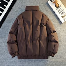 2026 Winter Loose Cotton-padded Jackets for Men Thickened Warm Parkas Male Trend Stand Collar Bread Clothing Coats M806