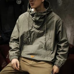 Big Size Zip-up Hoodie Men Jacket Sweatshirt Military Windbreaker Harajuku Hooded Pullover Vintage Long Sleeve Pockets Tops New