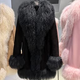 YOLOAgain Mongolia Sheep Fur Jacket Women Real Leather Coat Suede Jacket