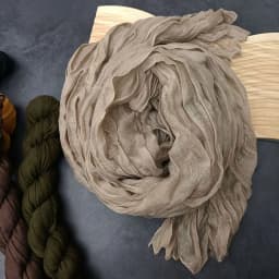 Solid Color Pleated Long Scarves Retro Autumn Winter Cotton Hemp Scarf Warm Neck Wrinkled Twisted Vintage Soft Wrap Shawl
