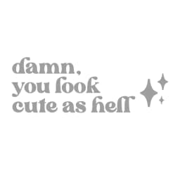 Mirror Affirmation Decal Damn You Look Cute As Hell Quote Viny Sticker Bridesmaid Gift Salon Decals Car Mirror Stickers Decor
