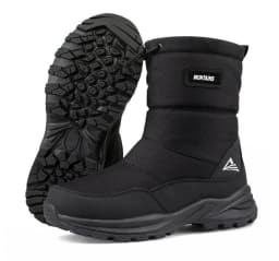 Men's Winter Waterproof Insulated Shell Warm Inner Comfortable Outdoor Snow Boots