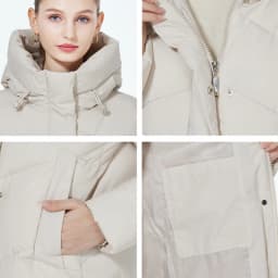 ICEbear 2023 winter quilted coat new long womens cotton jacket warm casual hooded parka GWD3716I