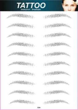 4D Hair Like Eyebrows Makeup Waterproof Eyebrow Tattoo Sticker Long Lasting Natural Fake Eyebrow Stickers Cosmetics 10 pairs 1PC