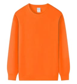 Customized Print Men Women Round-Neck Sweatshirt Loose Solid Color Classic Pullover Spring Autumn Fashion Personality Streetwear