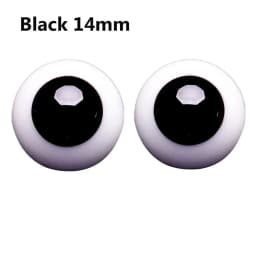 1pair 8mm 10mm 12mm 14mm Blue Black Glass Eyes Eyeball For BJD Doll DIY Doll Making Crafts Accessories Safety Animal Toy