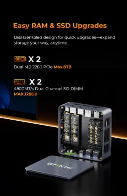 GMKtec M6 Ultra AMD R5 7640HS Mini PC 6-core 12-thread Gaming Computer PC 32GB DDR5 1TB SSD Portable Computer Mini Desktop PC