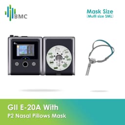 BMC G2 CPAP Machine Health Care Protable for Nasal Mask Sleep Apnea Anti Snoring COPD Ventilator with Humidifier Free Parts