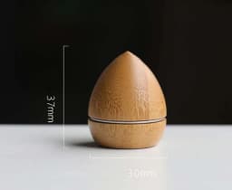 1Pc Mini Bamboo Cosmetic Container Cream Bottle Lip Balm Makeup Skincare Container Refillable Lotion Jar Empty Cosmetic Box