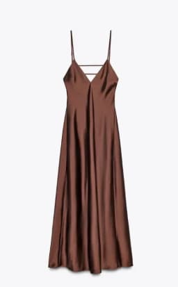 Women Solid Satin Sling Long Dress Casual Backless Sleeveless V-neck Pleated Gowns 2026 Summer Vacation Evening Party Robes