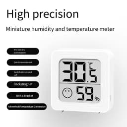 LCD Digital Thermometer Hygrometer Indoor Room Electronic Temperature Humidity Meter Sensor Gauge Weather Station For Home 