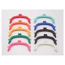 10.5CM Multicolor Macaron Arc Shape Plastic Purse Frame DIY Coin Purse Bag Accessories 5Pcs