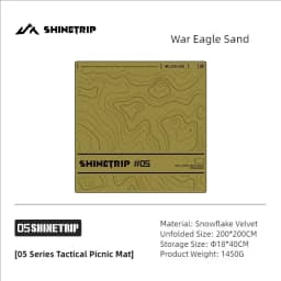 ShineTrip 05 Series Tactical Picnic Mat Ultrasonic Moisture-proof Mat Waterproof Portable Park Floor Mat Tent Durable Floor Mat
