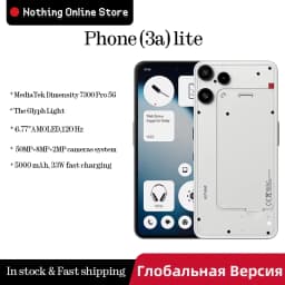 In Stock Nothing Phone (3a) Lite Global Version MediaTek Dimensity 7300 Pro5G 6.77 AMOLED 120Hz 5000mAh 50MP Camera