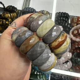 AAA Natural Stone Good Quality Black Onxy Crystal Strawberry Sodalite 12*24mm Bracelet Bangle Charm Fashion Couple Gift Jewelry