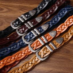 3.2CM Cowhide High Quality Genuine Leather Belts for Men Women Hand Woven Belt Strap Male Pin Buckle Jeans Cowboy Cintos Luxury