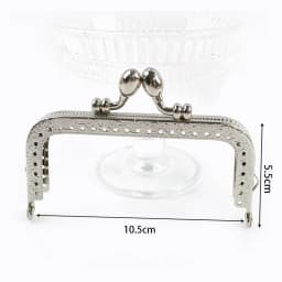 1/2/5Pcs Silver Embossed Metal Purse Frame Kiss Clasp  8.5-20cm Bag Handle for Handbag Wallet WovenBag DIY Handmade Accessories