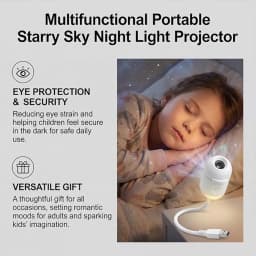Mini Galaxy Star Projector Night Light – Starry Sky Ambient Lamp For Car Bedroom Sleep Decoration Lighting