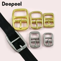 2Pcs Stainless Steel Belt Buckle Solid Brass Pin Buckles Bag Strap Belts Adjuster Slider Clasp DIY Leather Craft Accessories