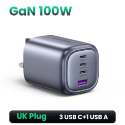 UGREEN 100W GaN Charger USB C PD Fast Charger QC4.0 3.0 Quick Charge Phone Charger For iPhone 17 16 15 Pro Macbook Laptop Tablet