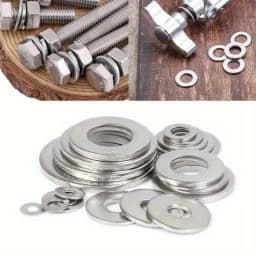 180pcs Stainless Steel Washer Set, M2-M10 Size, Easy to Install, Durable Material, Ideal for DIY Projects/Machinery