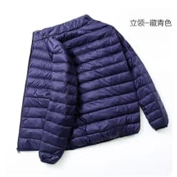 Warmth Lightweight down Cotton Jacket for Men Stand Collar Hooded Outerwear Autumn Winter New Arrival Slim Fit Long Style