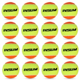 INSUM Beach Tennis Balls for Training Outdoor 50% Standard Pressure Tennis Padel Balls for Children Beginner Paddle Ball