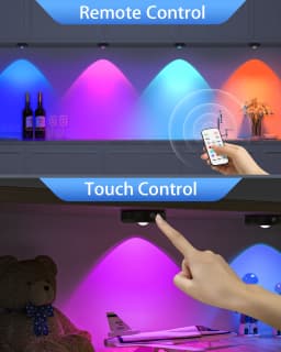WILLED Night Light 3pcs with Remote 1200mAh Rechargeable Puck light with Timer Stick on Picture Lights for Wall Closet Cabinet