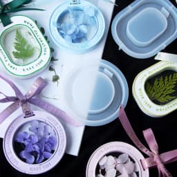 DIY Quicksand Silicone Mold Crystal Epoxy Resin Mold with Hole, Round/Oval-shaped Ornament Silicone Mould DIY Craft Hanging Tags