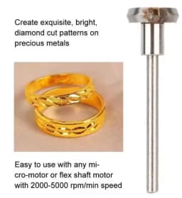 Diamond Flywheel jewelry ring making tools Engraving Shank Cutting Knife Gold Silver Copper Jeweler milling Lathe cutter