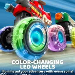 JOYFY 3 Pack Monster Truck Toy Motion Activated Light-Up Cars Press & Go Cars for Boys Girls Birthday Christmas Gifts