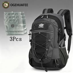 OGEHUAFEE Multi-functional Outdoor Hiking Backpack, Unisex Multi-purpose Bag, Lightweight Travel Hiking Luggage Storage Pack, Compatible with Stabilizing Trekking Poles