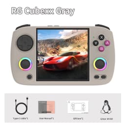 Anbernic RG CubeXX Handheld Game Console 3.95" IPS Screen Linux64-bit Retro Gaming Console Supports HD-Connection WiliWili Ebook