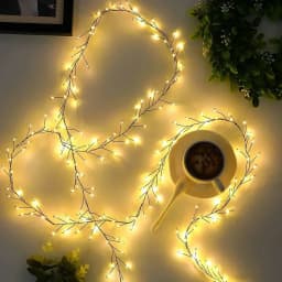 Cluster Garland Fairy Lights Copper Wire Remote Control LED String Lights Wedding Party Christmas Room Decorations