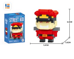 Anime Street Fighter Fighting Game Action Building Blocks KenMasters Hoshi Ryu ABS Kawaii Toys Building Blocks Gift For children